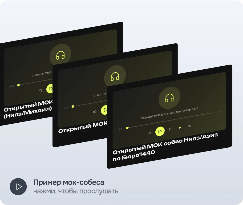 Записи открытых мок-собеседований